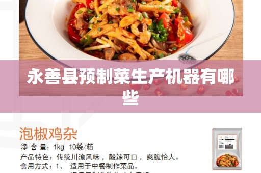 永善县预制菜生产机器有哪些