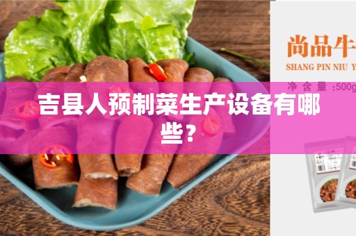 吉县人预制菜生产设备有哪些？