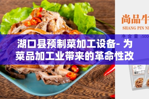 湖口县预制菜加工设备- 为菜品加工业带来的革命性改变