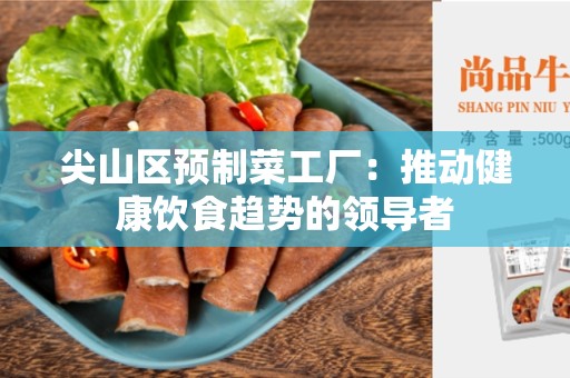 尖山区预制菜工厂：推动健康饮食趋势的领导者