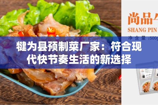 犍为县预制菜厂家：符合现代快节奏生活的新选择