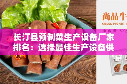 长汀县预制菜生产设备厂家排名：选择最佳生产设备供应商的终极指南