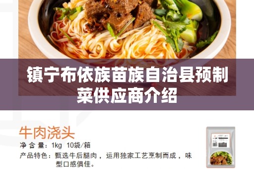 镇宁布依族苗族自治县预制菜供应商介绍