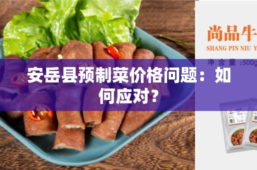 安岳县预制菜价格问题：如何应对？