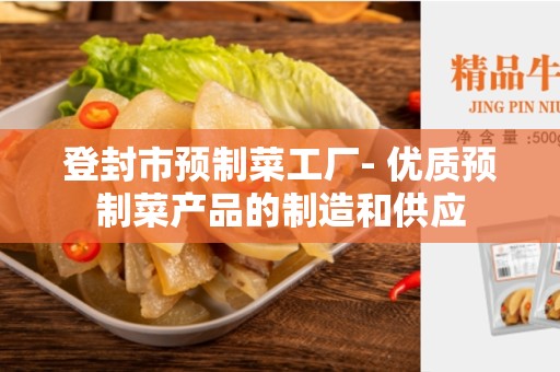 登封市预制菜工厂- 优质预制菜产品的制造和供应