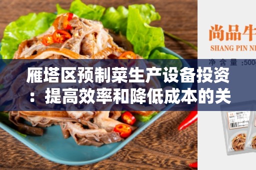雁塔区预制菜生产设备投资：提高效率和降低成本的关键