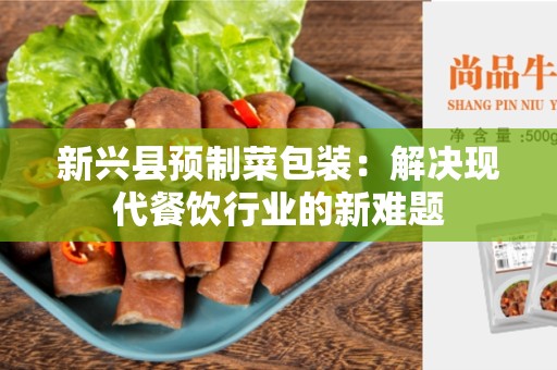 新兴县预制菜包装：解决现代餐饮行业的新难题