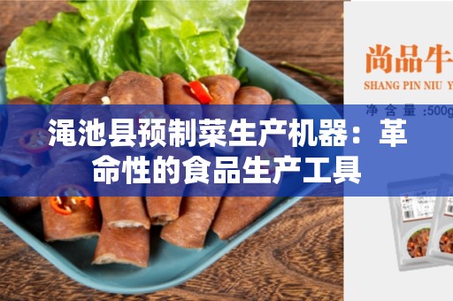 渑池县预制菜生产机器：革命性的食品生产工具