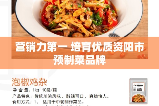 营销力第一 培育优质资阳市预制菜品牌