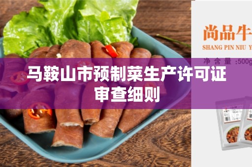 马鞍山市预制菜生产许可证审查细则