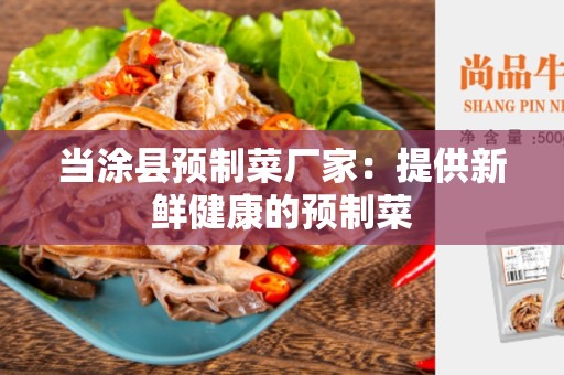 当涂县预制菜厂家：提供新鲜健康的预制菜