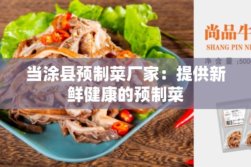 当涂县预制菜厂家：提供新鲜健康的预制菜
