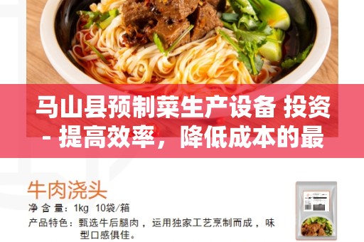 马山县预制菜生产设备 投资- 提高效率，降低成本的最佳选择