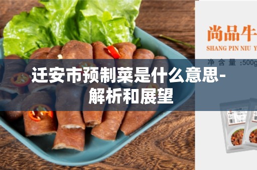 迁安市预制菜是什么意思- 解析和展望